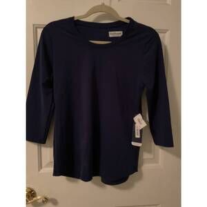 NEW SOUTHWIND women's long sleeve tee in navy